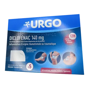 Диклофенак URGO Франция :: Олфен аналог пластырь трансдермальный 140мг N5 (5 штук)